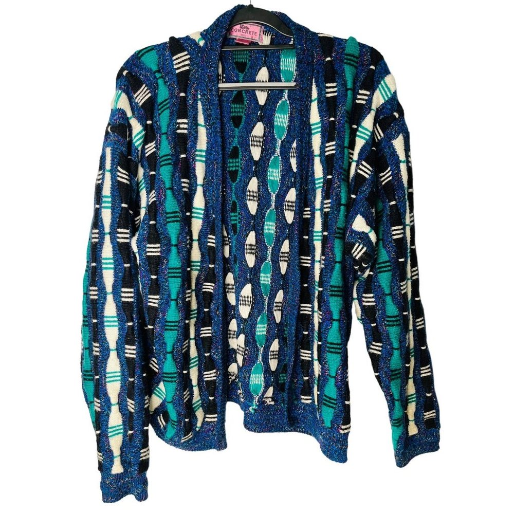Vintage Coogi Cosby style sweater size Large Multi Colored By Concrete